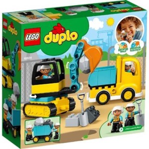 Truck en graafmachine - DUPLO