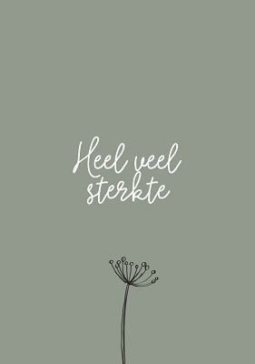 Heel veel sterkte - kaart
