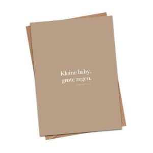 Kleine baby, grote zegen - minikaartje
