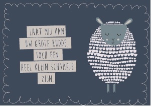 Laat mij van Uw grote kudde - kaart